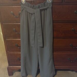 Zara palazzo tie waist pants